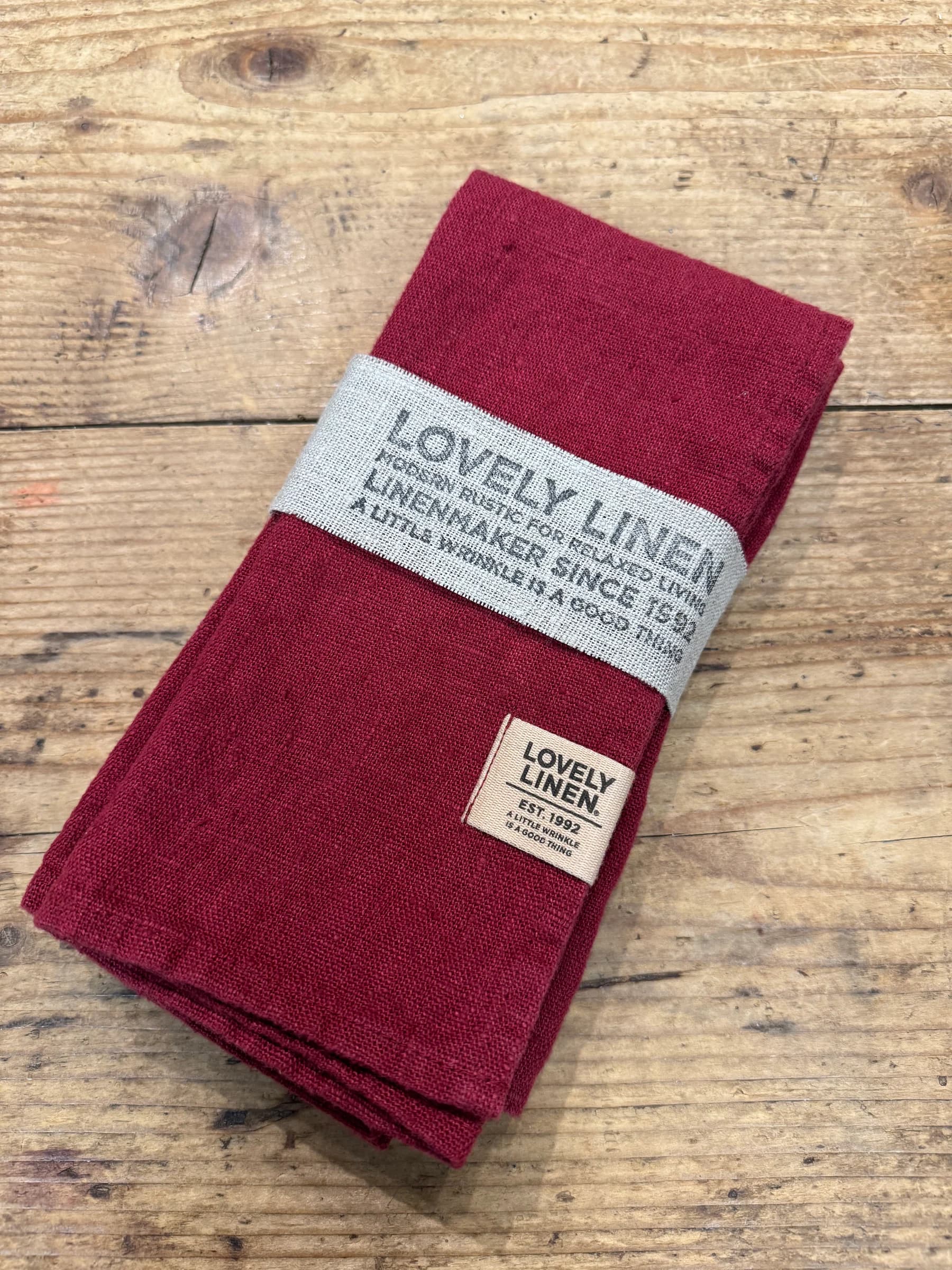 Lovely Napkins cabernet