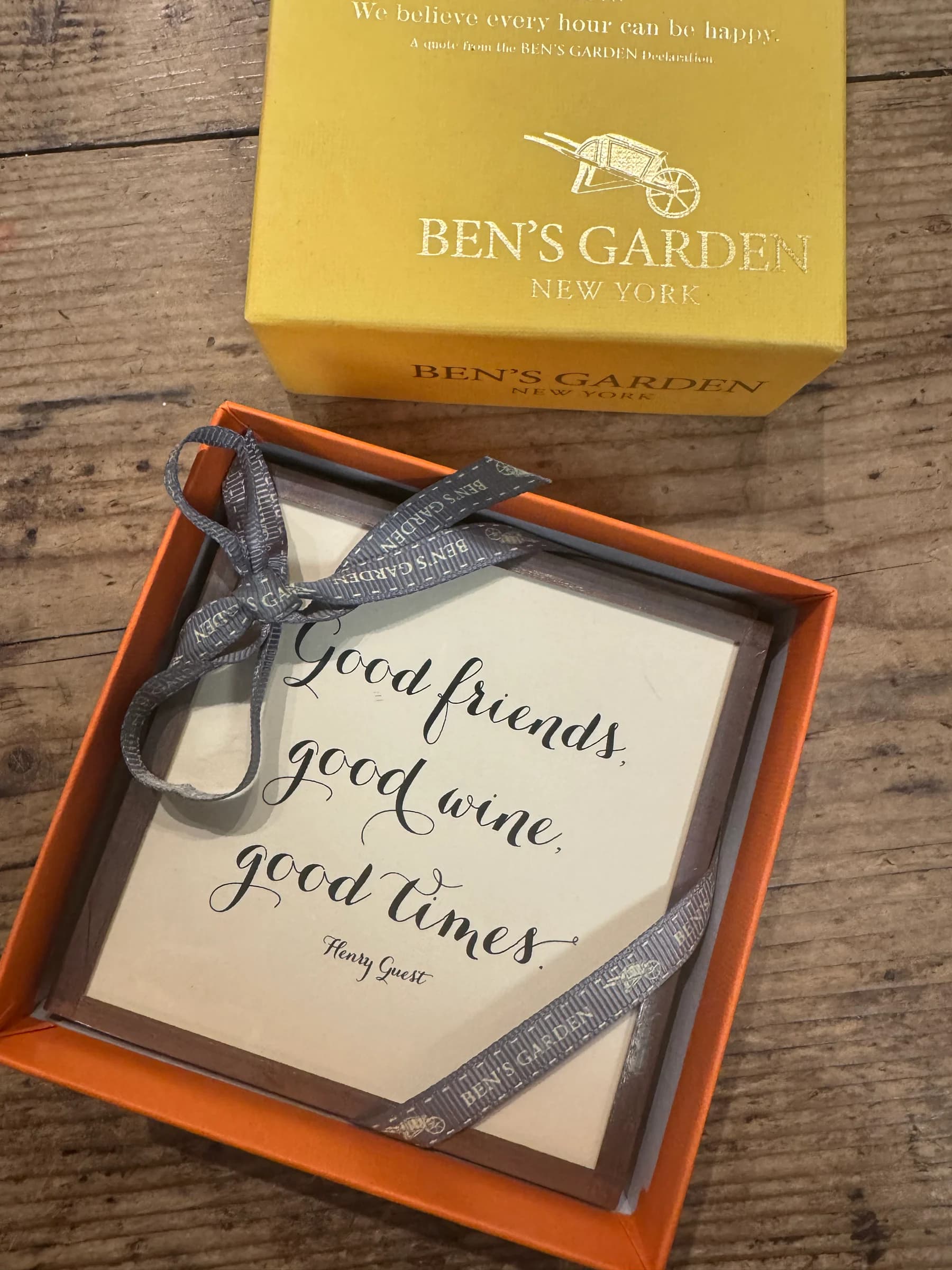 Coasters ‘Good friends, Good wine …’