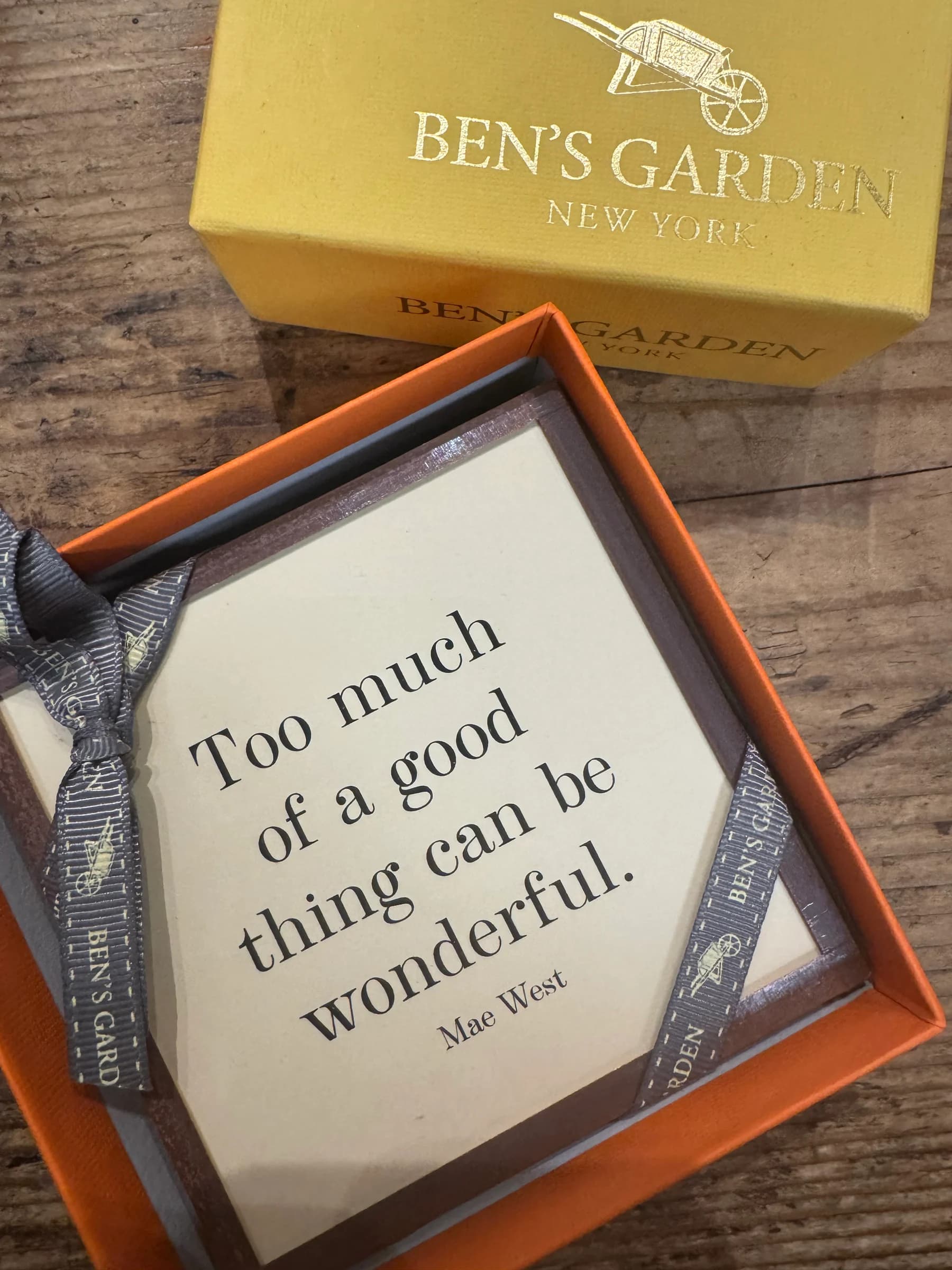 Coasters ‘Too much of a good thing can be wonderful’ Mae West