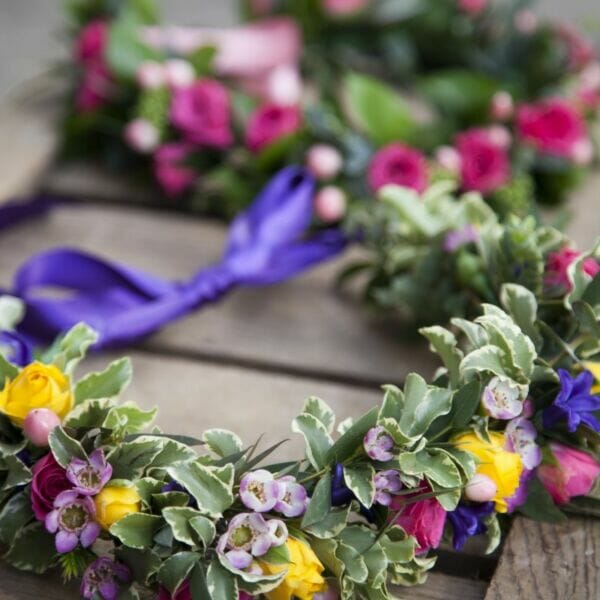 "Granville Mums"   How to Make a Floral Chaplet