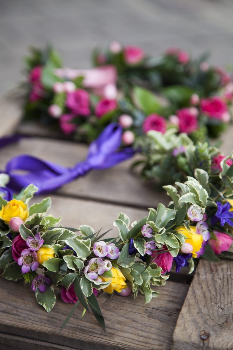 "Granville Mums"   How to Make a Floral Chaplet