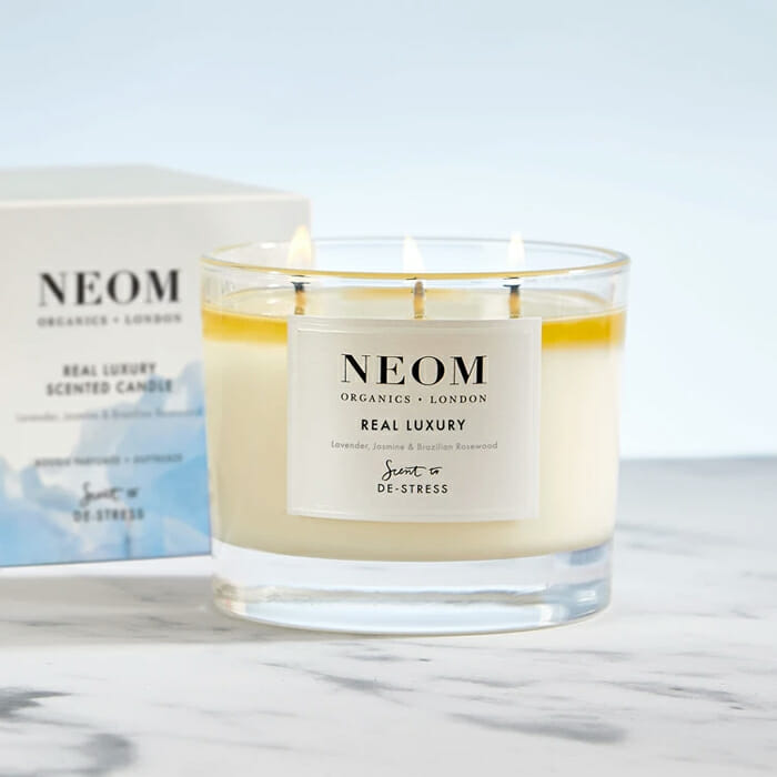 Neom Real Luxury Scented Candle (3 Wicks)